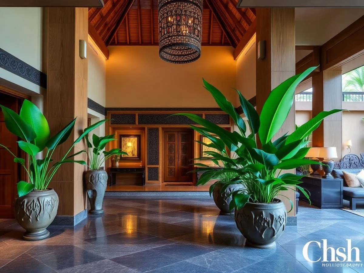 Boutique villa lobby